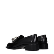 Black Leather Slip-On Loafers