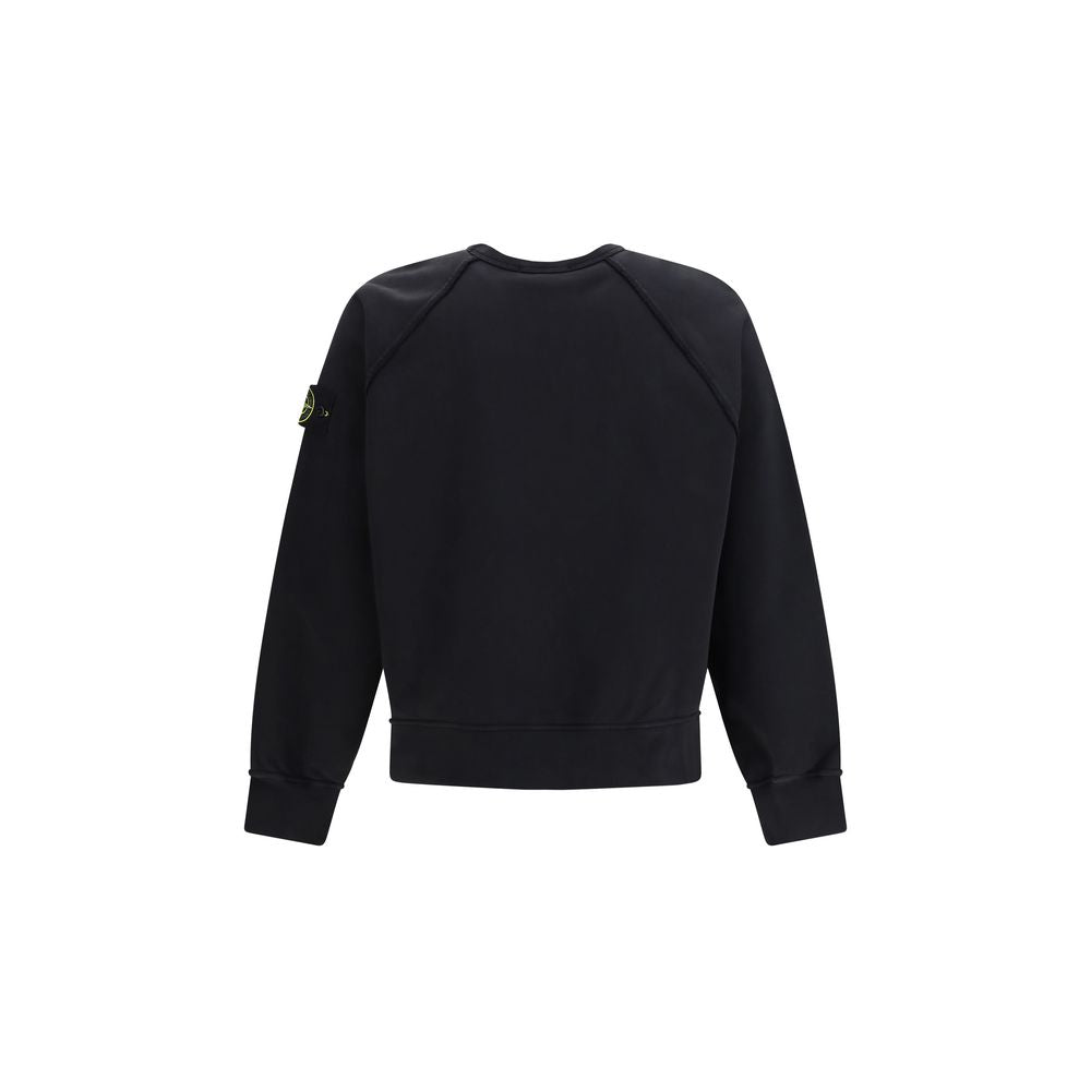 Black Cotton Sweatshirt