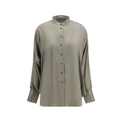 Bicolor Silk Shirt