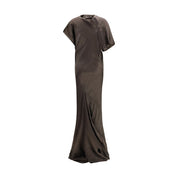 Brown Copper Long Dress