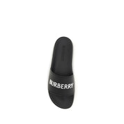 Black Rubber Slippers