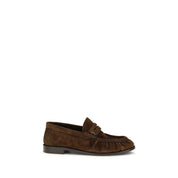Brown Calf Leather Bos Taurus Slip-On Loafers