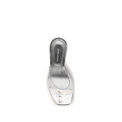 Silver Pvc Sandals