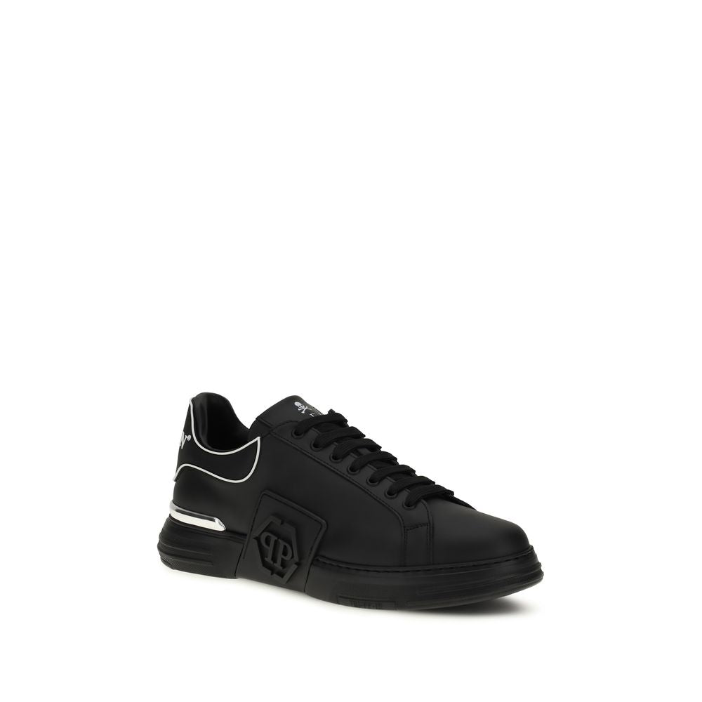 Black Calf Leather Bos Taurus Low Top Sneakers