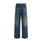 Blue Cotton Relaxed Fit Jeans