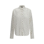 White Cotton Pattern Shirt
