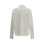 White Cotton Pattern Shirt