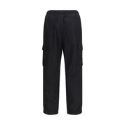 Black Cotton Cargo Pants