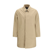 Beige Polyester Trench Coat