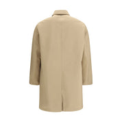 Beige Polyester Trench Coat