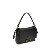 Black Calf Leather Bos Taurus Shoulder Bag