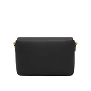 Black Bovine Leather Crossbody Bag