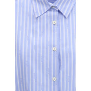 Blue Cotton Pattern Shirt