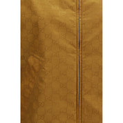 Beige Nylon Shell Jacket