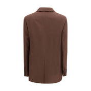 Brown Linen Blazer