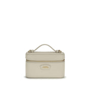 Beige Calf Leather Bos Taurus Handbag