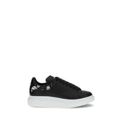 Black Calf Leather Bos Taurus Chunky Sneakers