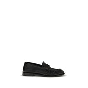 Black Calf Leather Bos Taurus Slip-On Loafers