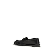 Black Calf Leather Bos Taurus Slip-On Loafers