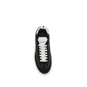 Black Calf Leather Bos Taurus Low Top Sneakers