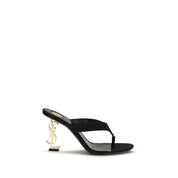 Black Silk Sandals