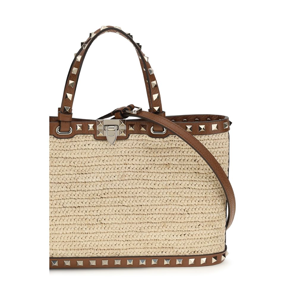 Beige Raffia Shoulder Bag