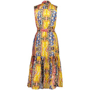 Yellow Cotton Women Dress