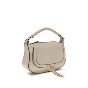 Beige Calf Leather Bos Taurus Shoulder Bag