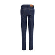 Blue Cotton Slim Fit Jeans