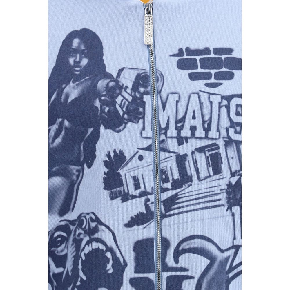 Blue Cotton Sweatshirt