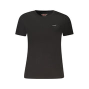 Black Cotton Women's T-Shirt