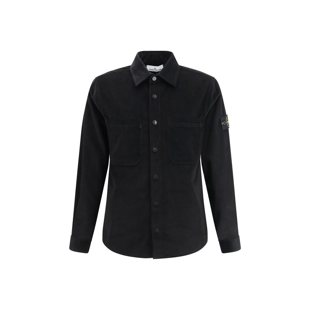 Black Cotton Dress Shirt