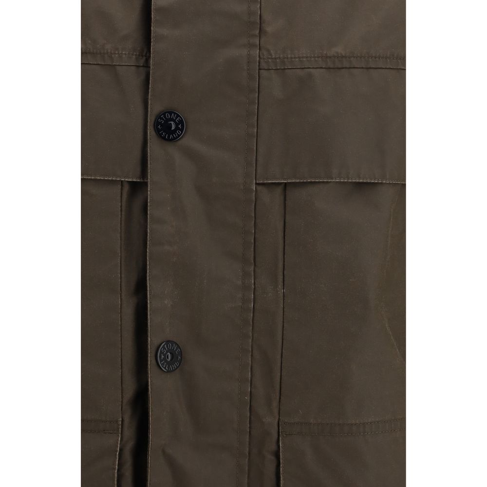 Brown Polyester Coat