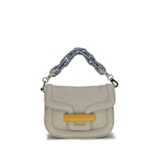 Gray Goatskin Shoulder Bag