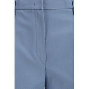 Blue Cotton Chino Pants