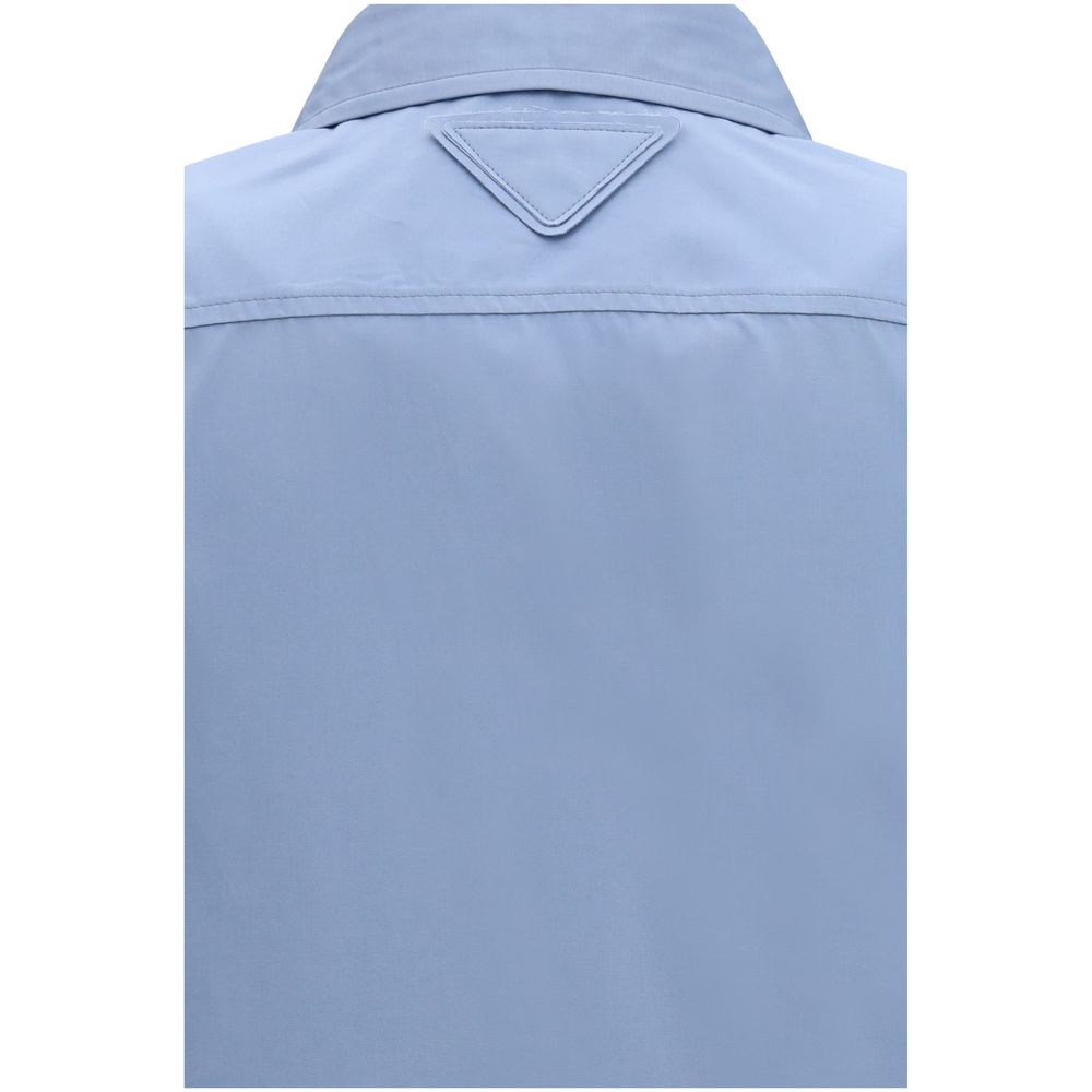 Blue Cotton Dress Shirt