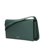 Green Leather Clutch Bag
