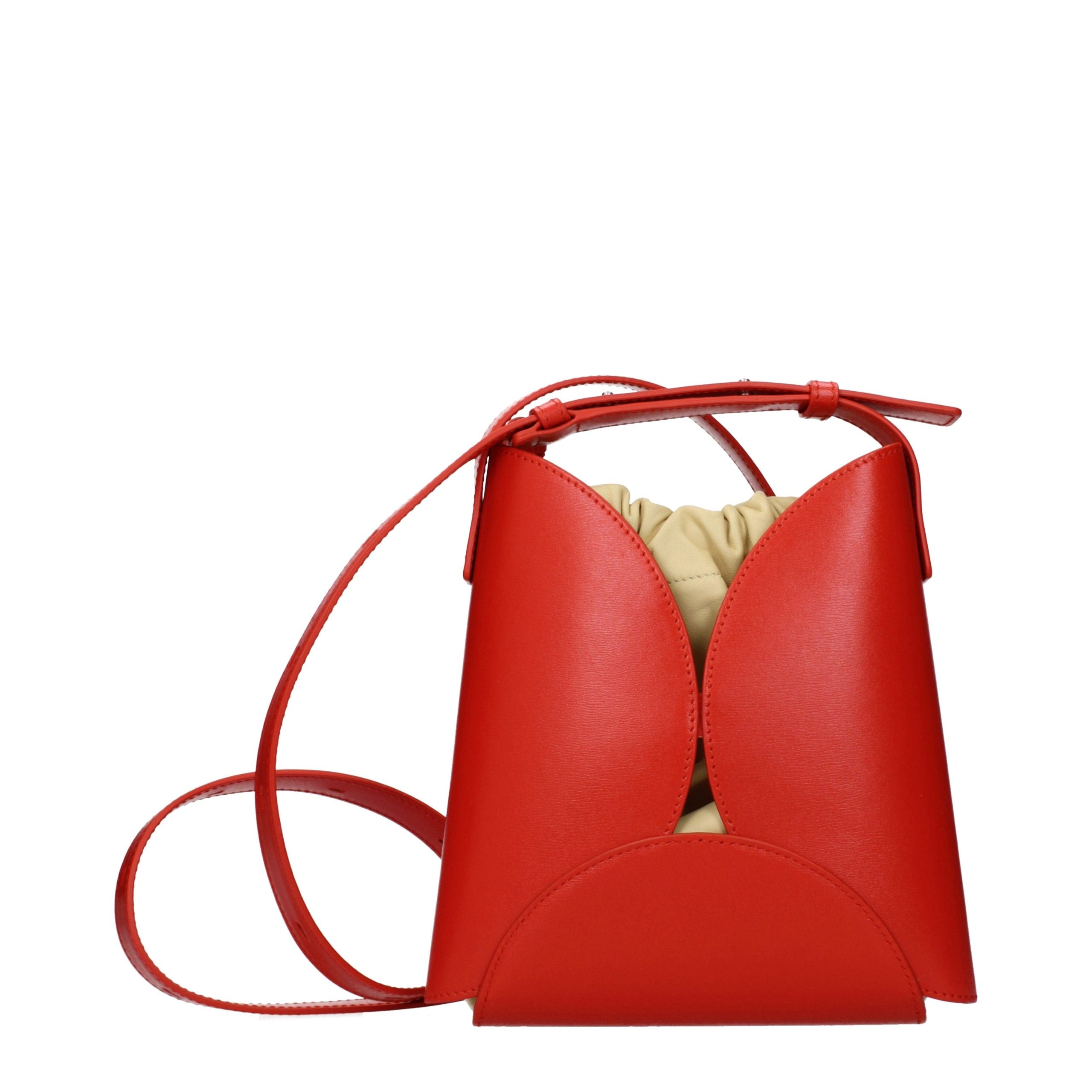 Red Leather Crossbody Bag