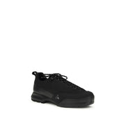 Black Nylon Athletic Sneakers