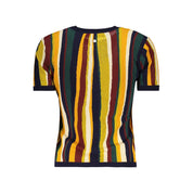 Blue Viscose Women T-Shirt