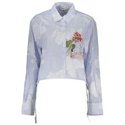 Azzurro Cotton Women Shirt