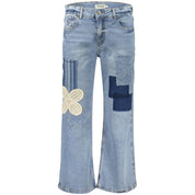 Azzurro Cotton Women Jeans