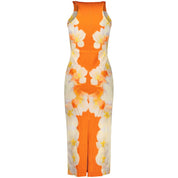 Arancione Viscosa Women Dress