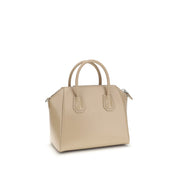 Beige Calf Leather Bos Taurus Handbag