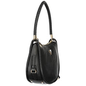 "Nero Polyurethane Women Handbag"