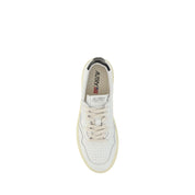 White Calf Leather Bos Taurus Low Top Sneakers