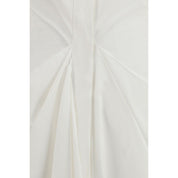 White Cotton Casual Dress