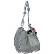 Azzurro Cotton Women's Handbag