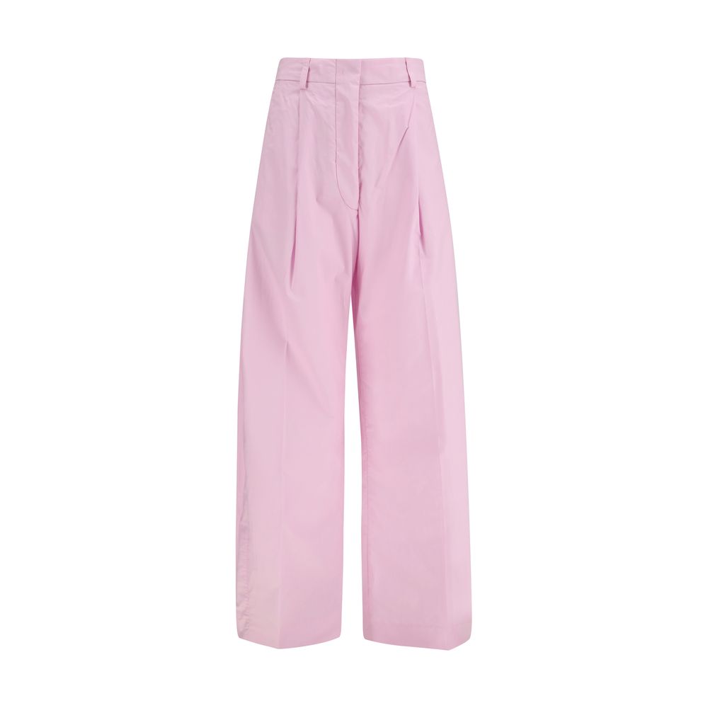 Multicolor Cotton Casual Pants