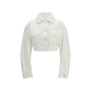 White Cotton Denim Jacket